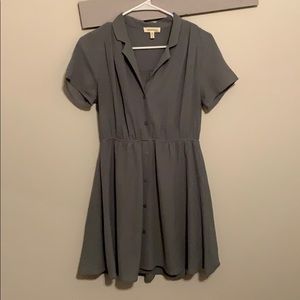 Vintage style collared mid length dress
